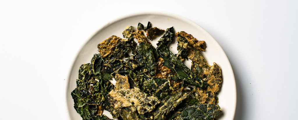 Baked Cumin and Cayenne Kale Chips