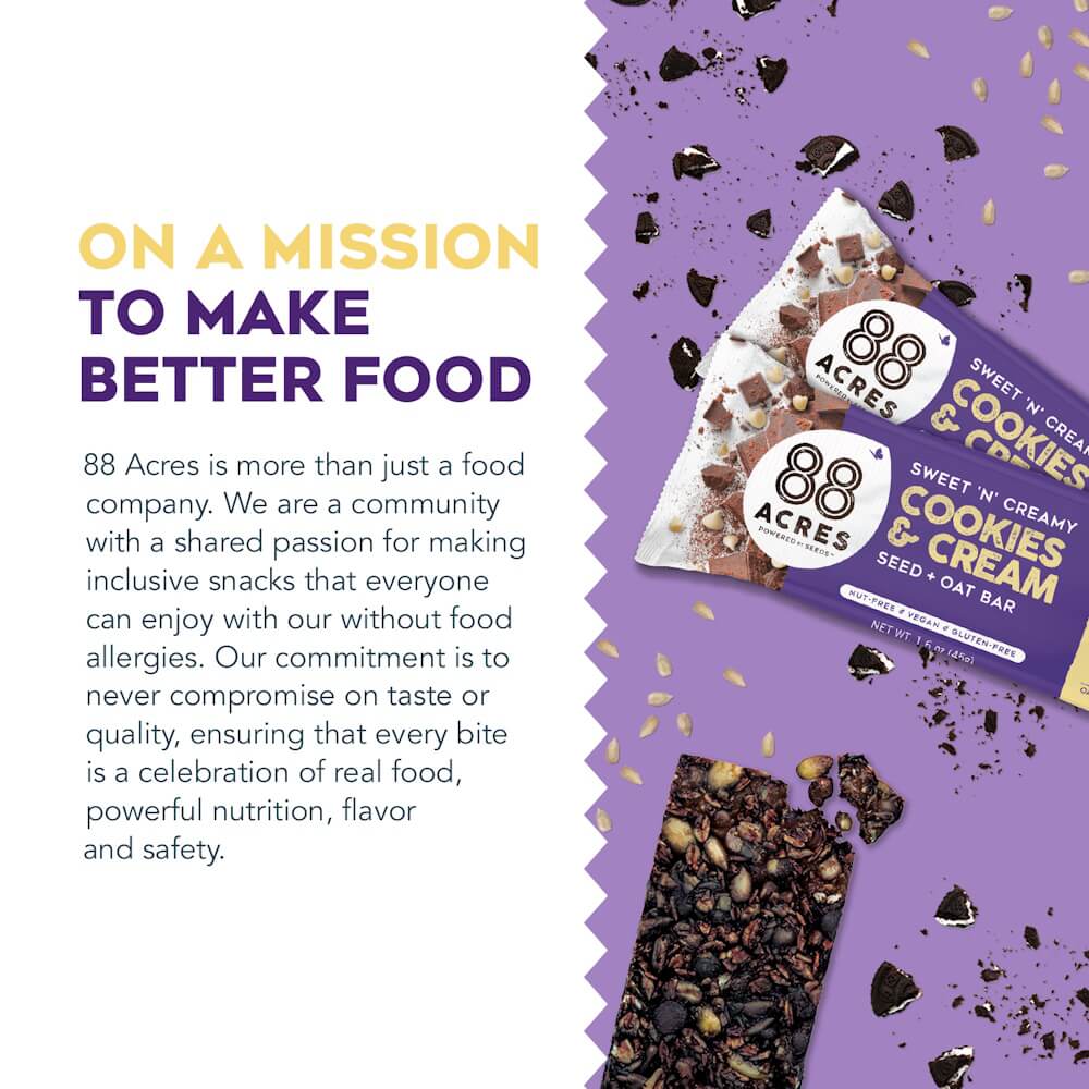 Cookies and Cream Seed + Oat Bars (9 Bars)