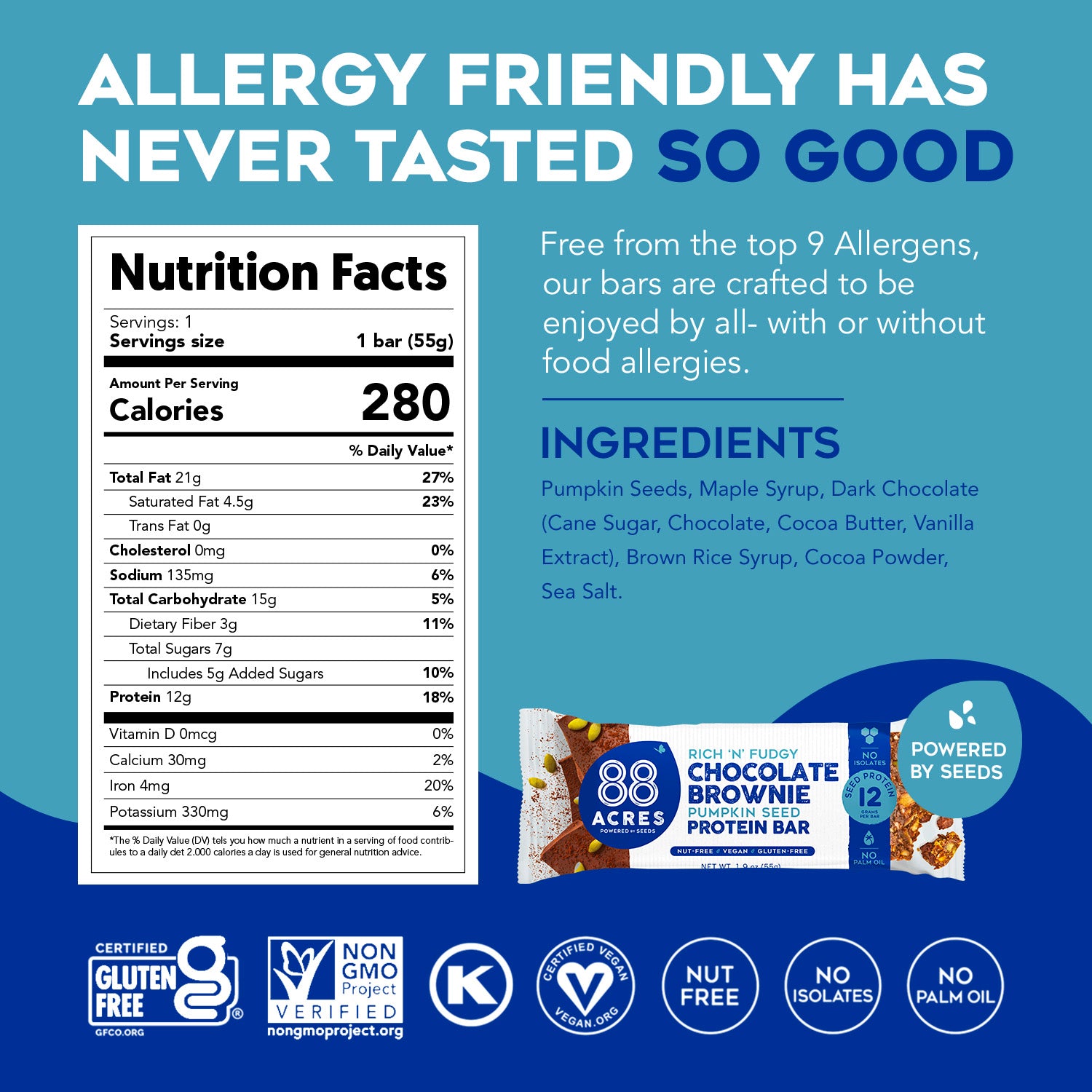 Protein Bar Sample Pack (4 Bars) | 88 Acres