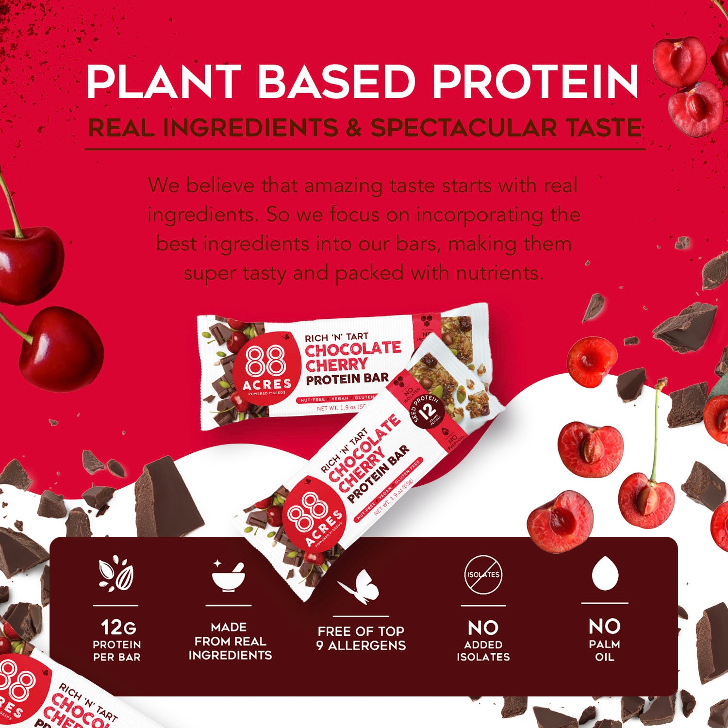 Chocolate Cherry Protein Bar (9 Bars)