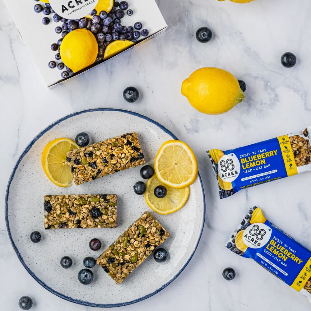 Blueberry Lemon Seed + Oat Bars (9 Bar Pack)