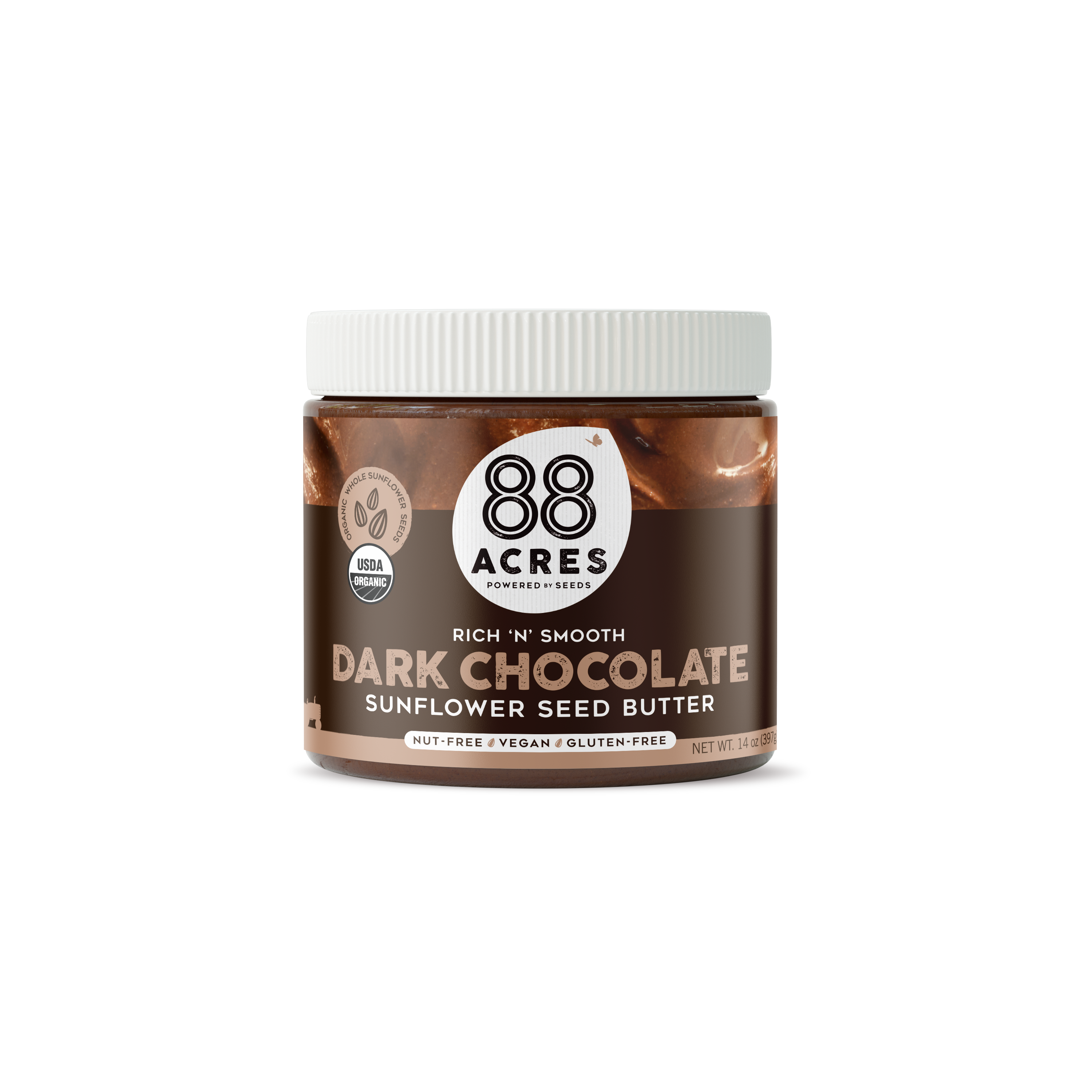 Dark Chocolate Sunflower Seed Butter (14 oz Jar)
