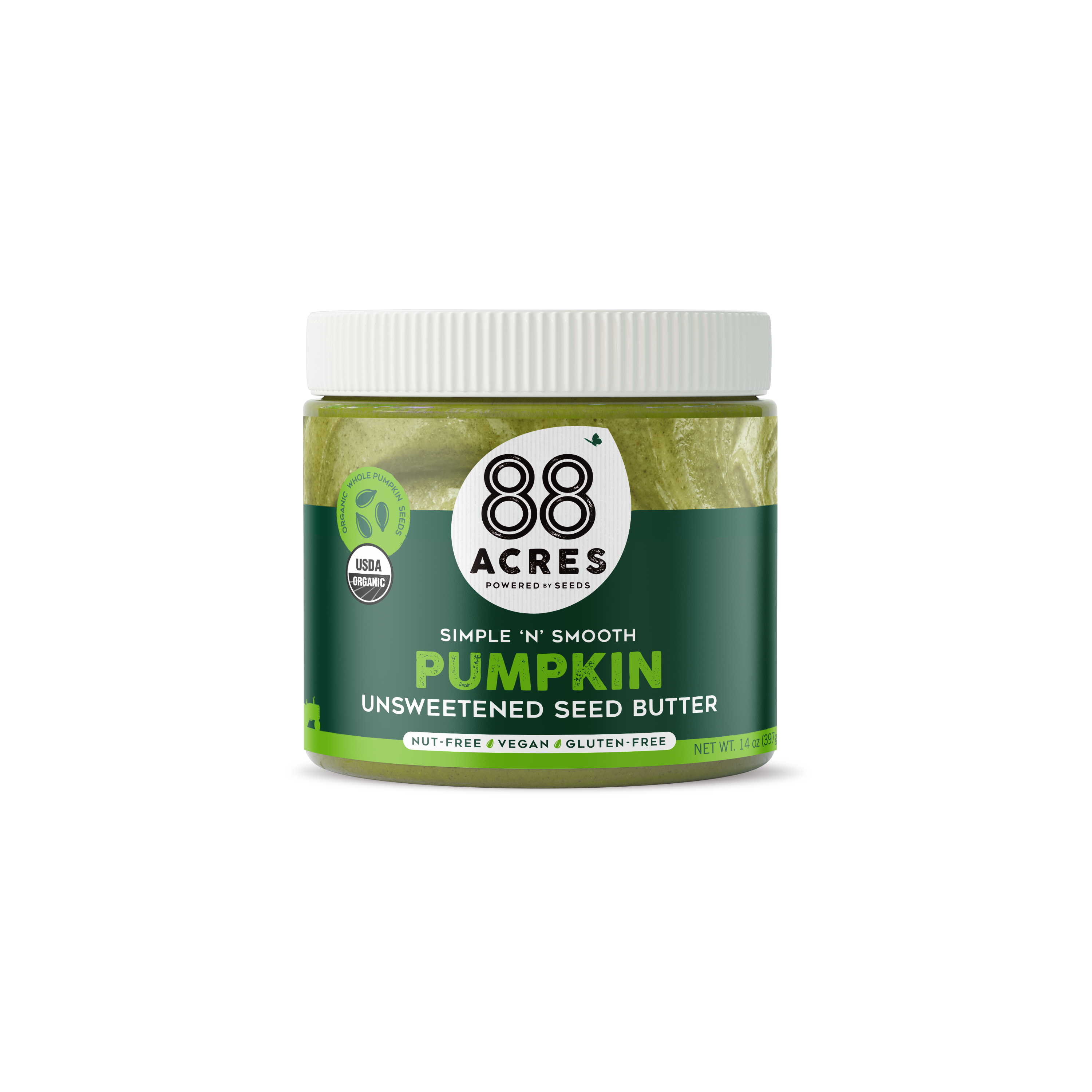 Pumpkin Seed Butter Unsweetened (14 oz Jar)