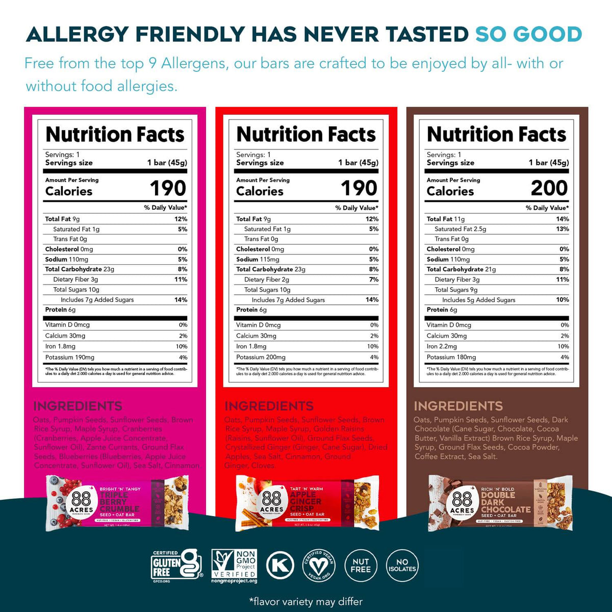 Seed + Oat Bar Sample Pack (6 Bars)