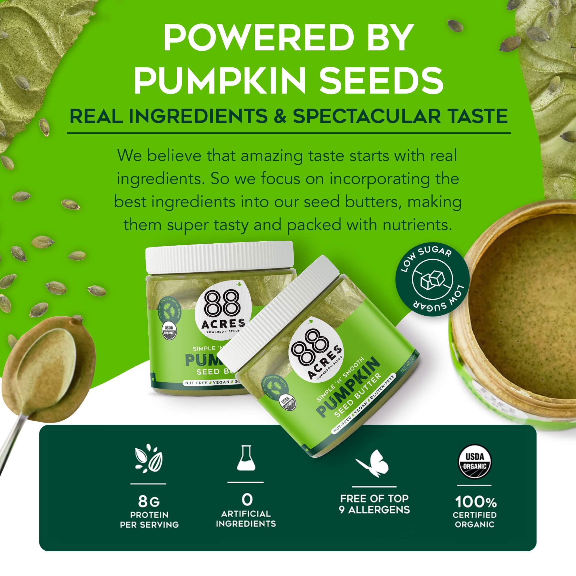 Roasted Pumpkin Seed Butter (14 oz Jar)