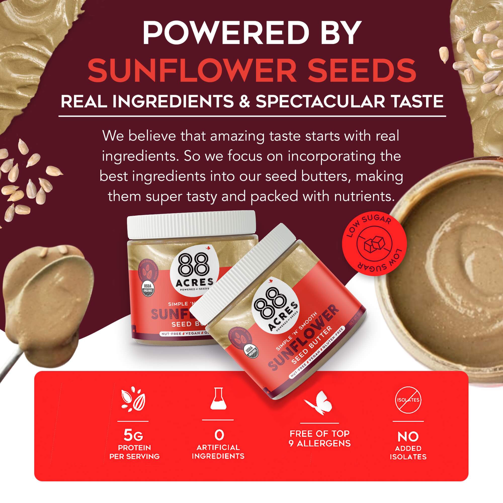 Sunflower Seed Butter (14 oz Jar)