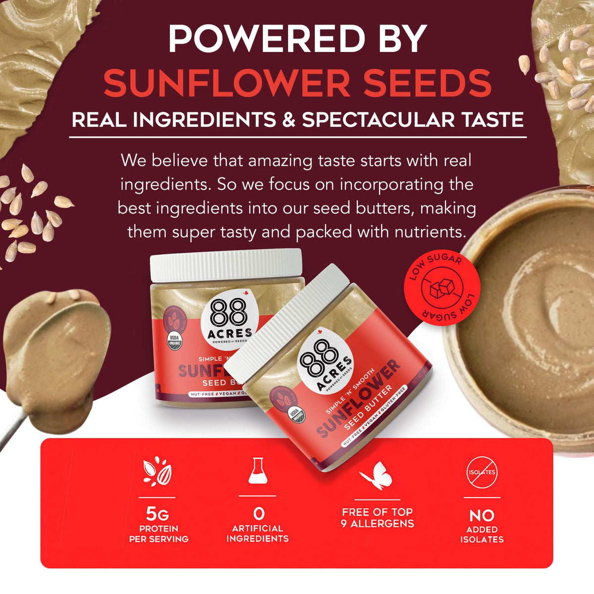 Sunflower Seed Butter (14 oz Jar)