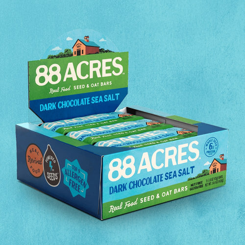 Dark Chocolate Sea Salt Seed + Oat Bars box