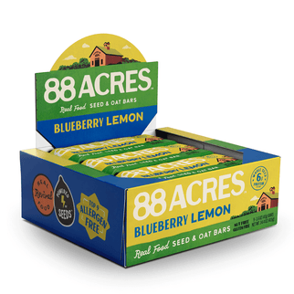 Blueberry Lemon Seed + Oat Bars (9 Bars)