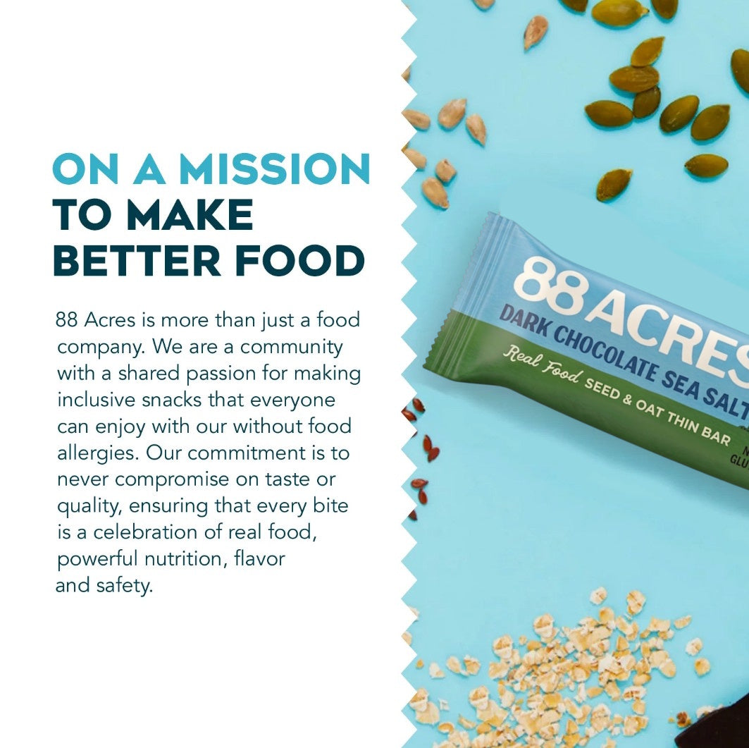 Dark Chocolate Sea Salt Seed + Oat Thin Bars (18 Bars)
