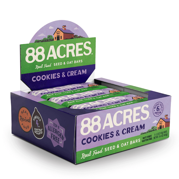 Cookies and Cream Seed + Oat Bars (9 Bars)